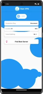 اتصال با یک کلیک به فیلتر شکن Rain VPN