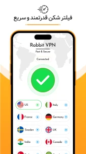 دانلود فیلتر شکن قوی خرگوش Rabbit VPN