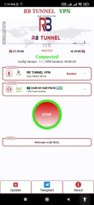 نصب وی پی ان فعال و قوی RB TUNNEL VPN