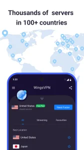 فیلتر شکن خیلی قدرتمند Wings VPN + راه اندازی