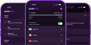 دانلود وی پی ان کامل AzireVPN برای اندروید