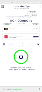وی پی ان نامحدود رایگان و پرسرعت Love Birds Vpn برای بازی پابجی