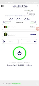 وی پی ان نامحدود رایگان و پرسرعت Love Birds Vpn برای بازی پابجی