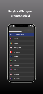 وی پی ان فعال برای آیفون Knights VPN دانلود مستقیم APK
