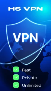 دانلود HS VPN | وی‌ پی‌ ان پرسرعت HS VPN بدون قطعی و محدودیت | دریافت فیلتر شکن اندروید و کامپیوتر HS VPN از فارسروید برای باز کردن سایت‌ های مسدود